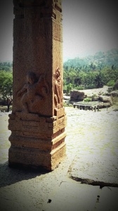 Carving on Pillar of a Temple